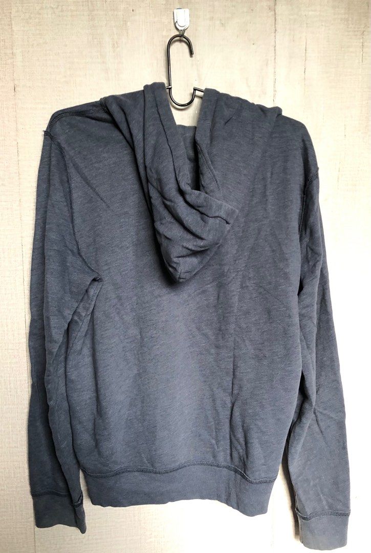 Hoodie - Hollister (Category: Coats, Jackets and Outerwear) located in Pasig City. Submitted by vlc20 (Listing ID 1334855527, Image 2). Description: Original Hollister hoodie Color - Grayish Blue Size - Small *This is a loose fit, I'm usually size L *There are little stains but not noticeable, still in good conditon.
