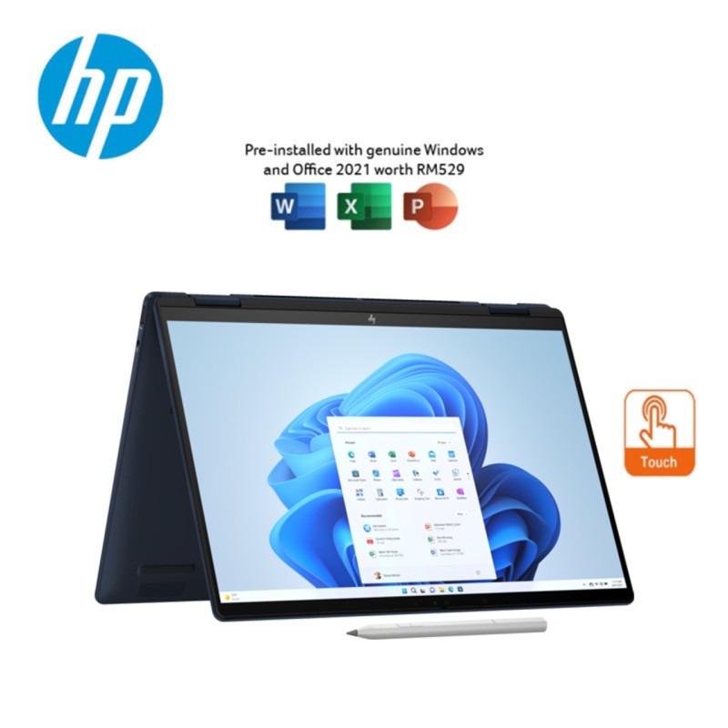 HP Envy x360 14-FC0039/0040TU Touch 2-in-1 Laptop (Atmospheric Blue ...
