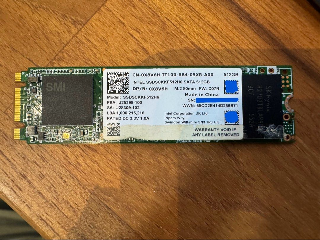 Ssdsckkf512h6 clearance