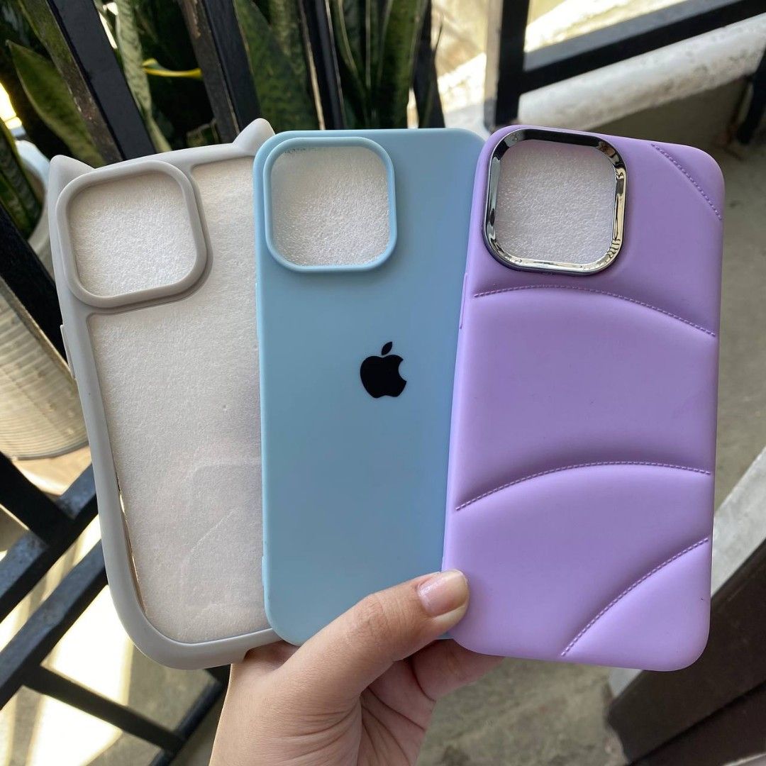 Iphone 15 Pro Max Case Set of 3’s (Category: Cases & Sleeves) located in Muntinlupa City. Submitted by case.haven (Listing ID 1334878410, Image 1). Description: Iphone 15 Pro Max bundle case (3 cases for P145) ❕fix designs Shipping: J&T, Tiktok Shop, Grab or Lalamove Pick up location: Putatan, Muntinlupa SF: shouldered by buyer MOP: GCash / Maybank.