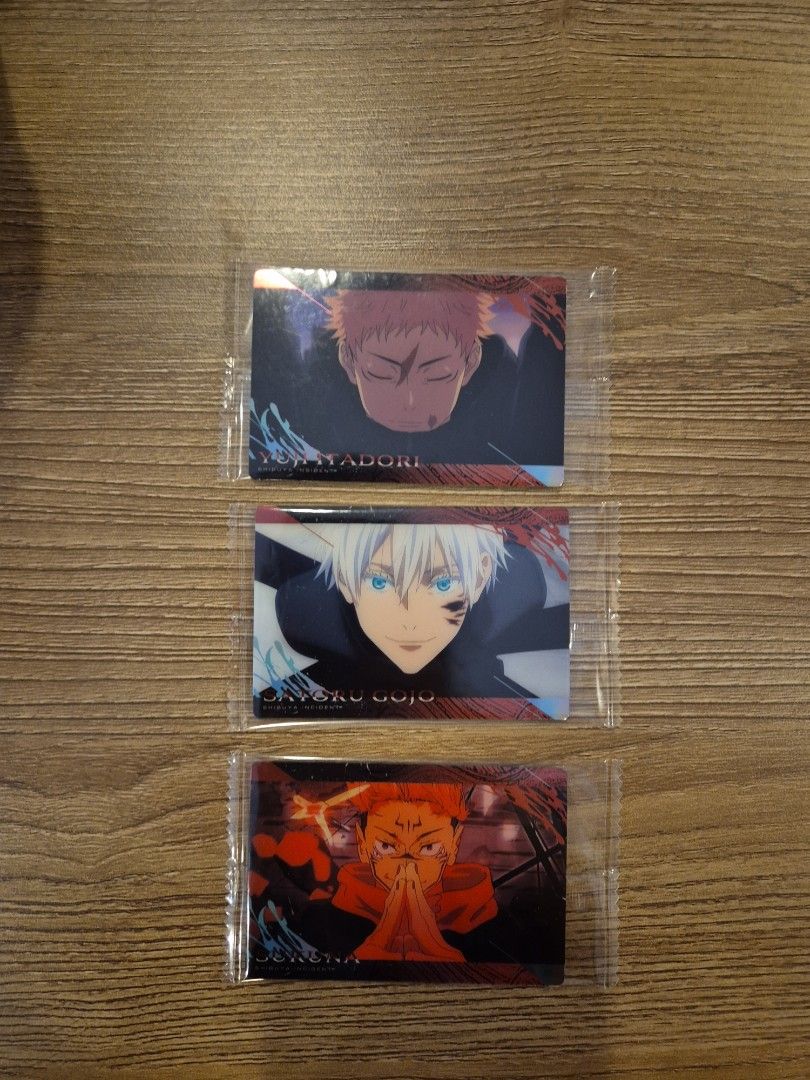 Jujutsu kaisen jjk itadori yuji gojo satoru ryoumen sukuna bandai wafer cards set shibuya incident edition (Category: Raw Singles) located in Quezon City. Submitted by ann13angel (Listing ID 1334754939, Image 1). Description: 250 for whole set ⚠️if offer accepted cancellation is not allowed so feel free to ask questions and about the condition before offering⚠️.