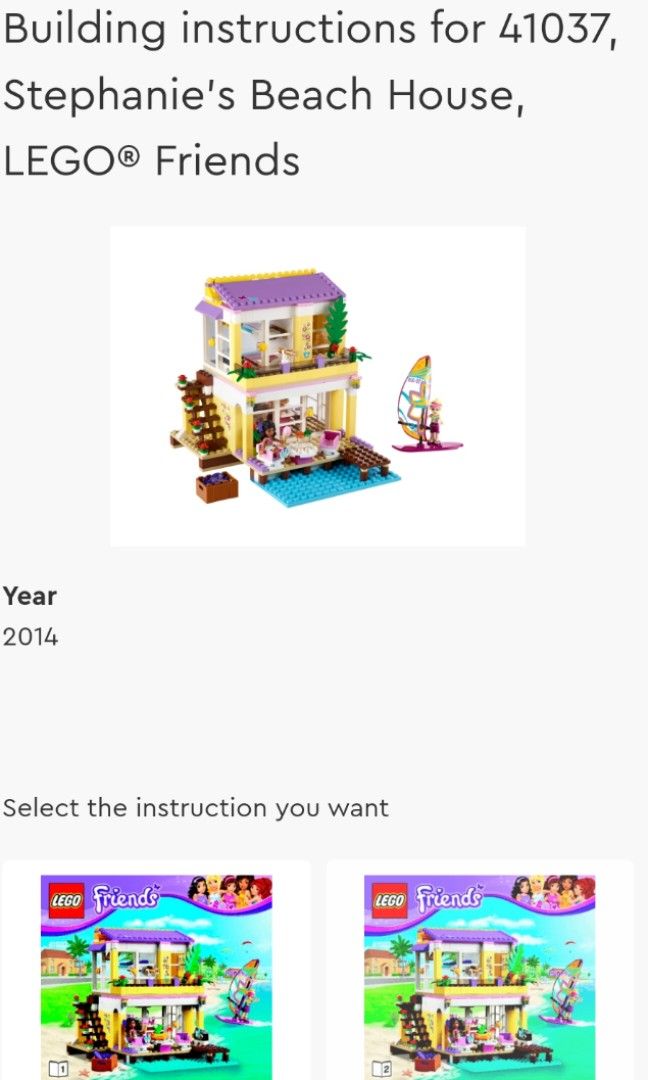 lego friends 41037 discontinued set