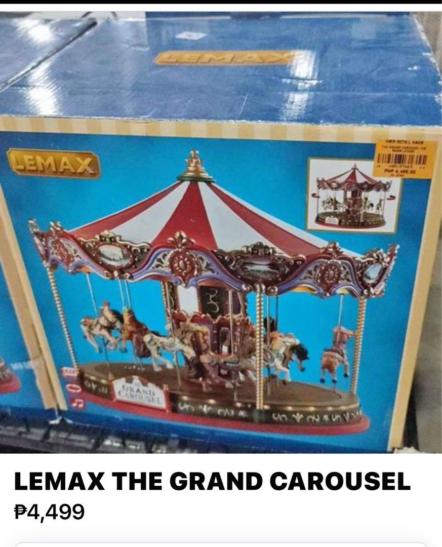 Lemax Grand Carousel (Category: Vintage Collectibles) located in Del Monte. Submitted by paz_m (Listing ID 1334855144, Image 1). Description: Lemax Christmas Village collection.