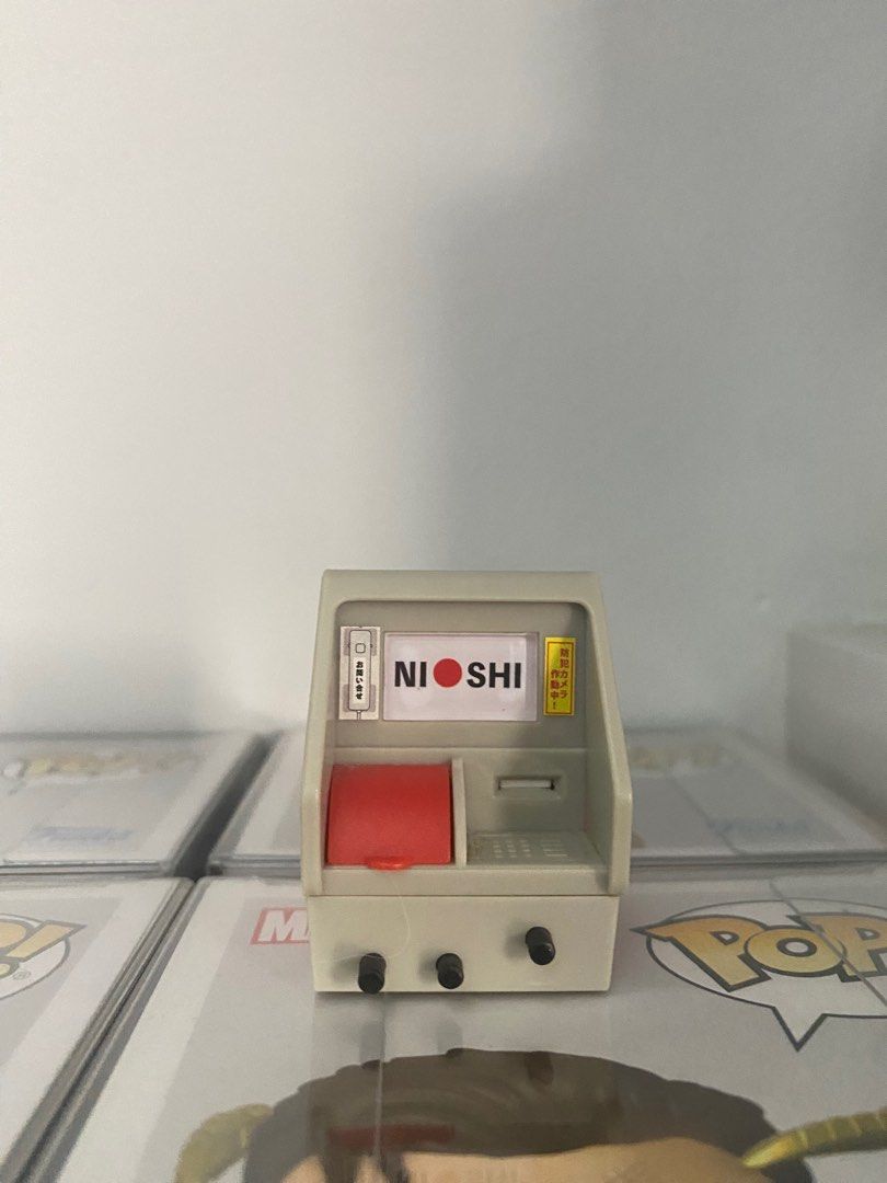Miniature ATM machine gachapon figure (Category: Designer & Blind Box Toys) located in Quezon City. Submitted by once.funko (Listing ID 1334855821, Image 1). Description: Bought from Japan gachapon machine.