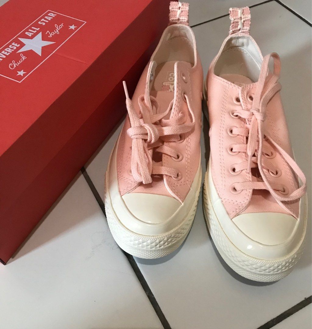 NEW ORIGINAL Sepatu Converse Wanita Peach No 38 Fesyen Wanita Sepatu di Carousell