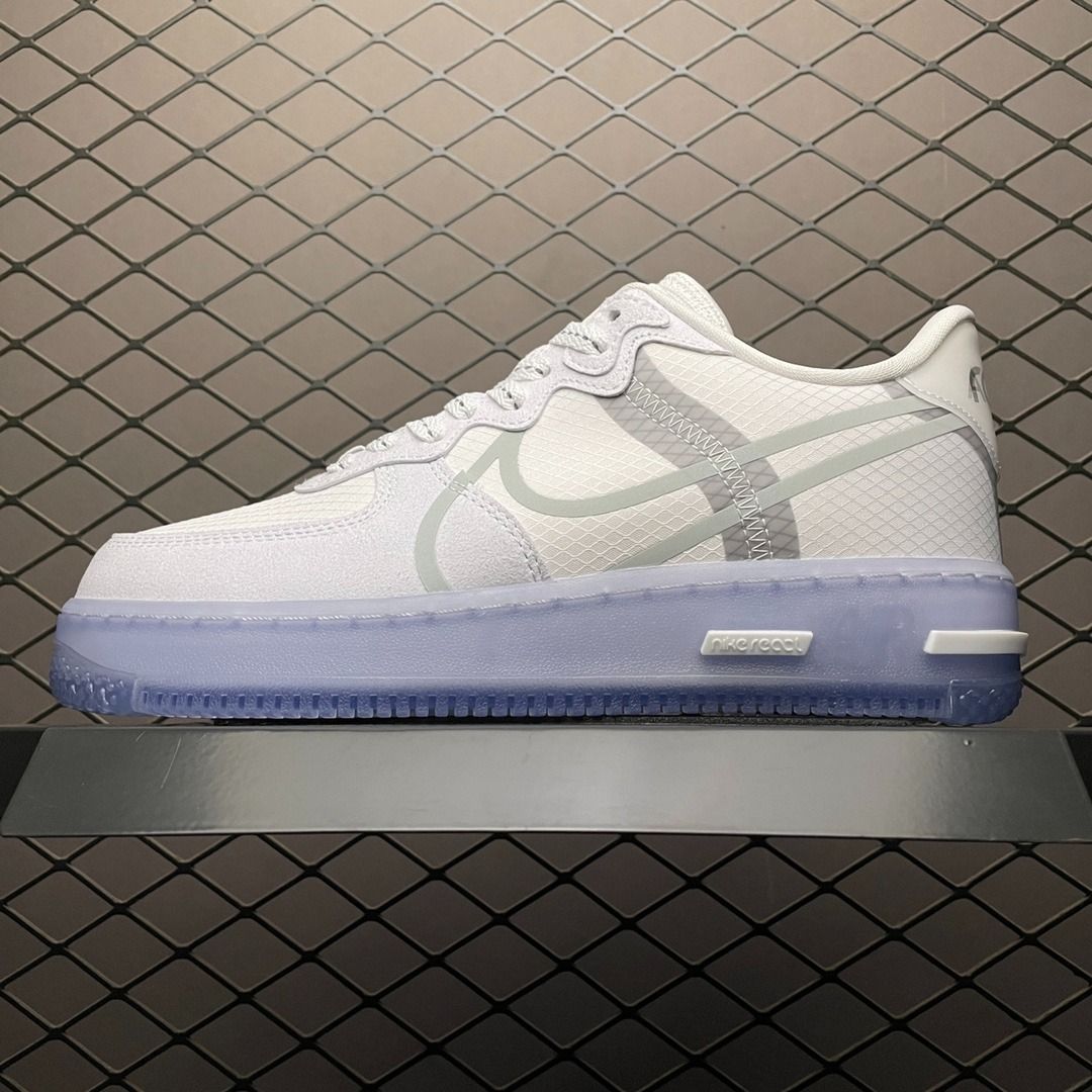 Nike Air Force 1 React White Light Bone CQ8879 100 Men s Fashion Footwear Sneakers on Carousell