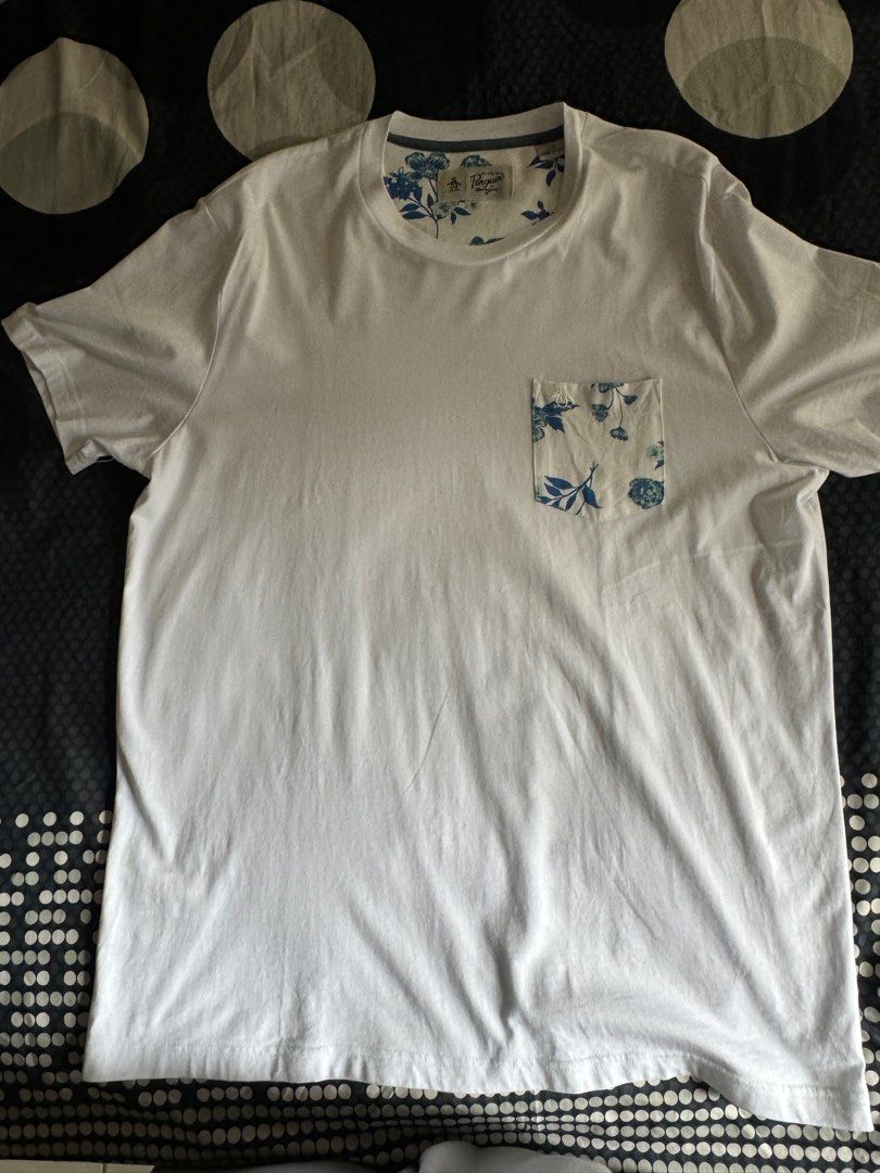 Penguin Shirt with Floral Pocket (Category: Tshirts & Polo Shirts ) located in Caloocan City. Submitted by knackknicks (Listing ID 1334760512, Image 1). Description: Penguin Shirt with Floral Pocket Almost new. I’ve worn once. I lost weight and shirt is too big for me now. .