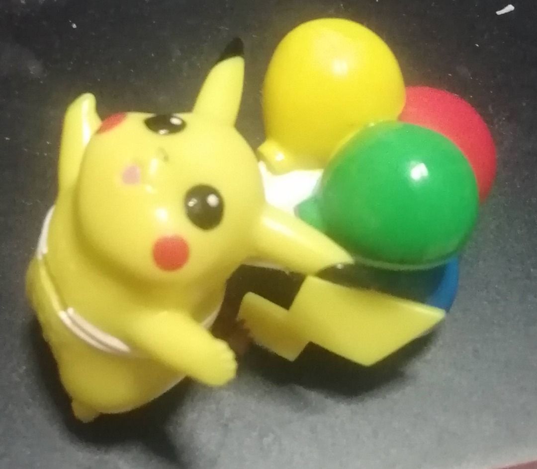 Pokemon for sale (Category: Character Goods) located in Los Banos. Submitted by princessbotique (Listing ID 1334852726, Image 1). Description: Pokemon for sale Preloved As is a) SOLD!!! Pikachu Ana Flying Baloon P800 b) 25 pcs Mcdo Set sale P700 c) SOLD!!! 21 pcs Set sale only P800 PM MY PAGE if interested FOR MORE DETAILS Please add shipping fee From Los Banos Laguna Meetups per arrangement MOP GCash first to pay basis NO COD NO CHECKOUT Pm if i