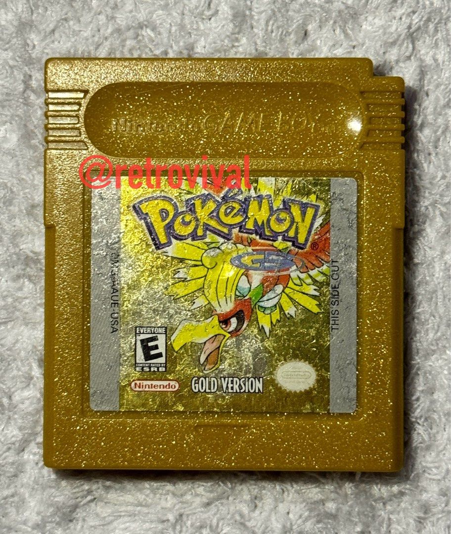 Pokemon Gold Version gameboy cartridge- USA version #12 (Category: Nintendo) located in Bacarra. Submitted by retrovival (Listing ID 1334899079, Image 1). Description: 🔖 Pokemon Gold Version gameboy cartridge- USA version #12 ✅ Pokemon Gold Version gameboy cartridge- USA version #12 ✅Replaced battery 🔋 ✅Clean label ✅Tested with existing Saved game data ✅comes with Free cartridge case and Repro Case ✅sold as is ✅Shipping Via LBC or JnT ✅MOP: GCa