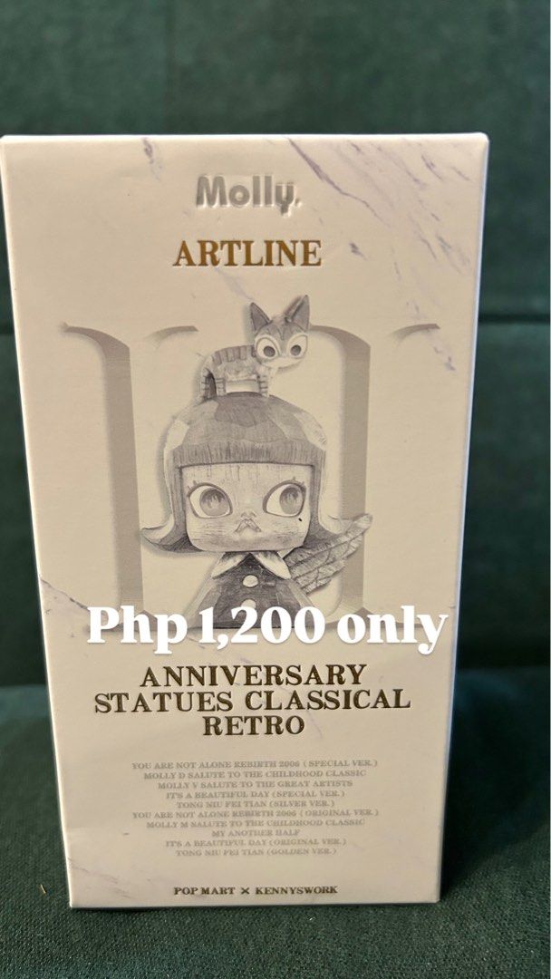 POP MART MOLLY Anniversary Figurine (Category: Designer & Blind Box Toys) located in Paranaque City. Submitted by mlbrandedfinds (Listing ID 1334863563, Image 1). Description: .