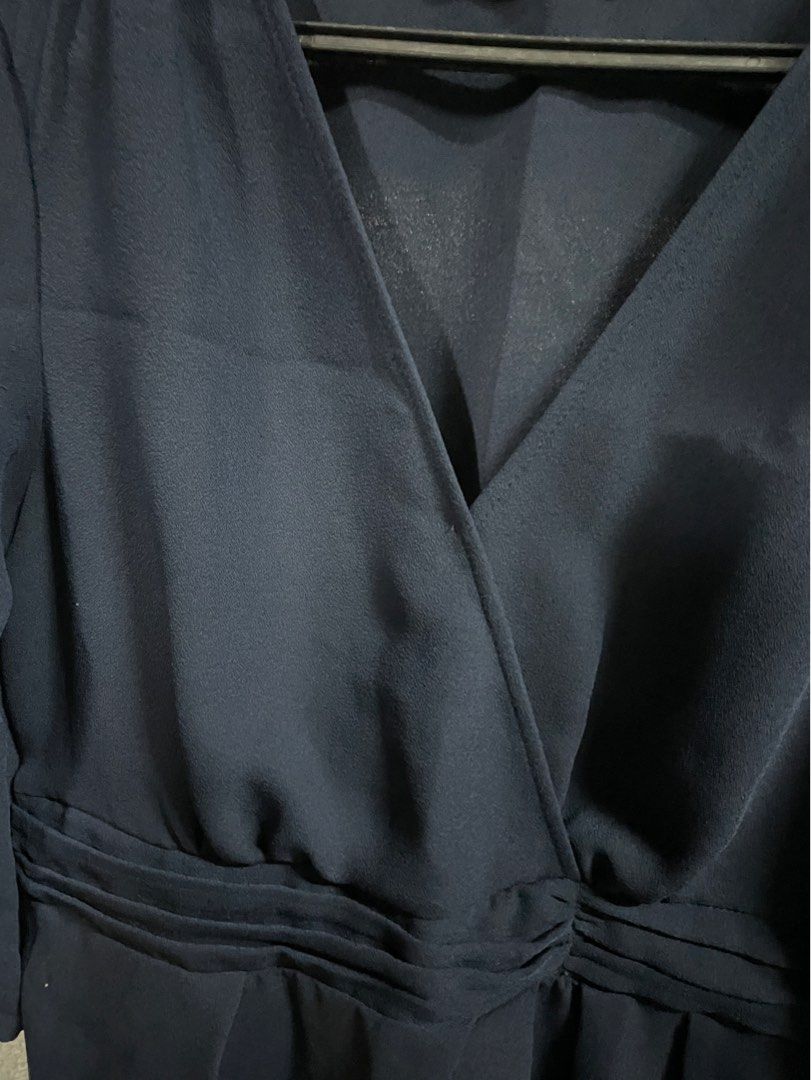 Promod Dark Navy Blue Dress (Category: Dresses) located in Binan City. Submitted by allyson__ (Listing ID 1334858450, Image 3). Description: Great quality! Used only twice Fits M-L frame Perfect as office attire, for weddings, as Sunday dress RFS: no longer fit me .