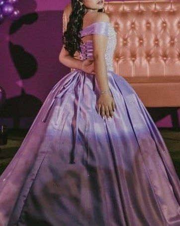 Purple Gown (FOR RENT !!) (Category: Evening dresses & gowns) located in Manila. Submitted by prelovedbyhya (Listing ID 1334887433, Image 2). Description: Perfect for debut gown or prom !! PM for more details !!.