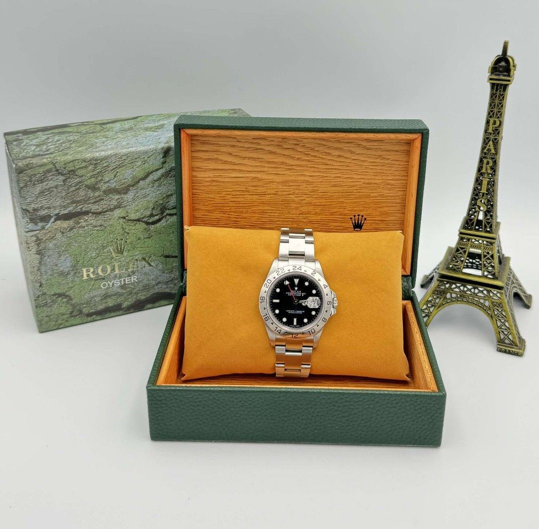 Rolex Explorer (Category: Luxury Watches) located in Las Pinas. Submitted by calmphoenix.234114 (Listing ID 1334780023, Image 1). Description: ROLEX EXPLORER II 40mm Reference 16570 Year 2001 Caliber 3185 Automatic Movement Sapphire Crystal Glass Condition: 9.8/10 Inclusions: Rolex Box 578k.