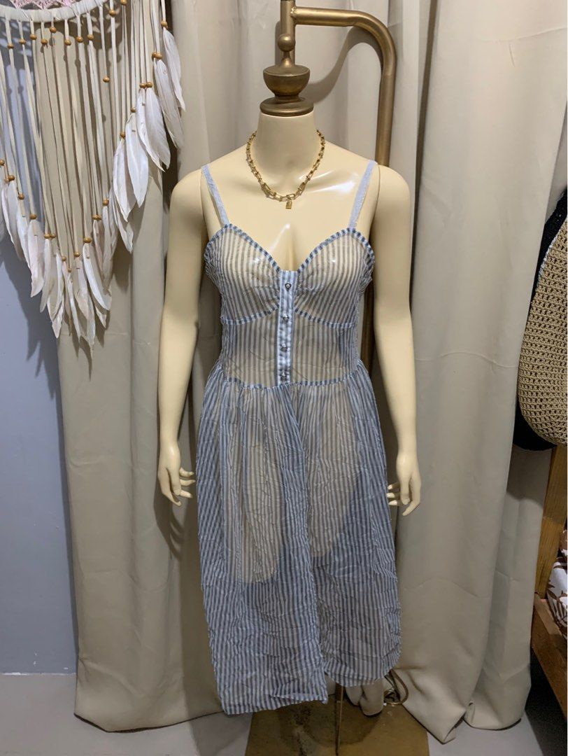 SEE THROUGH LONG STRIPE DRESS (Category: Dresses) located in Cavite. Submitted by strdc (Listing ID 1334816049, Image 1). Description: BRAND: NO BRAND SIZE: MEDIUM to SEMI LARGE Need ng inner clothing. Super see through. Mode of payment: GCASH/BDO .