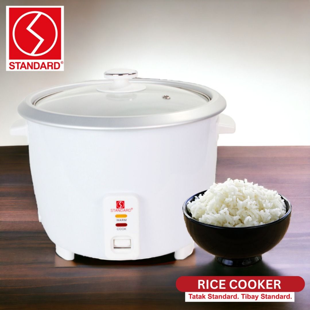 Standard Rice Cooker Heavy Duty w/ Glass Cover 10 Cups 1.8 Liters SRG 1 ...