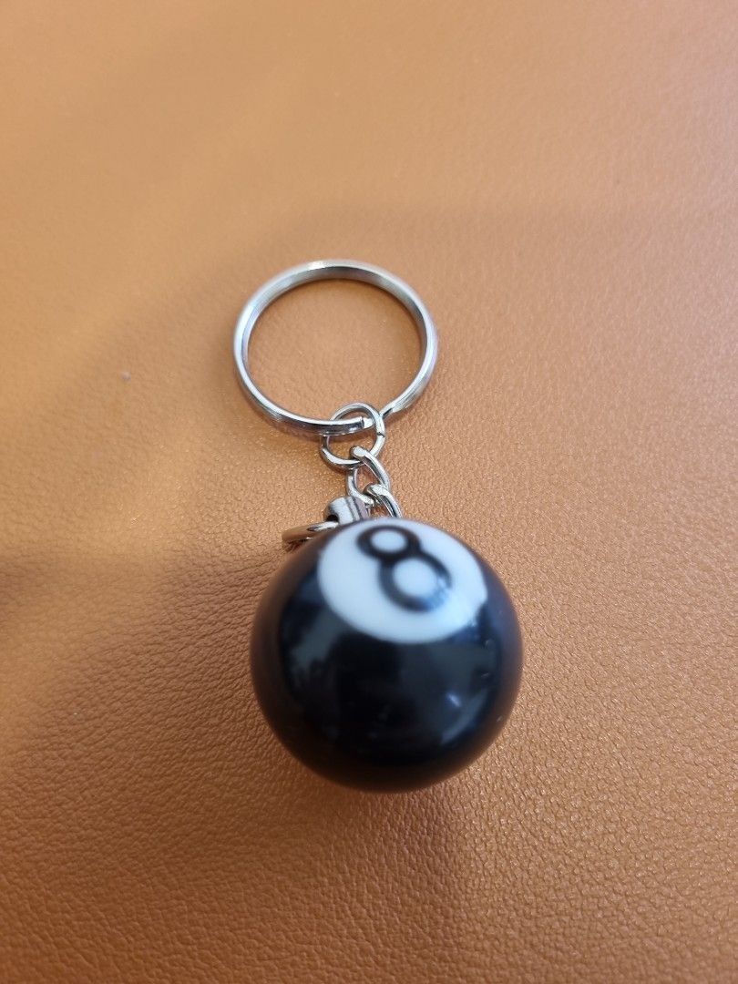 Stussy 8 Ball Keychain Luxury Accessories on Carousell