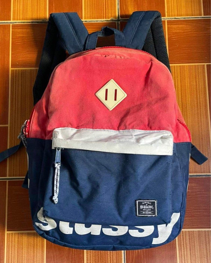 Stussy X Herschel Backpack Men s Fashion Bags Backpacks on Carousell