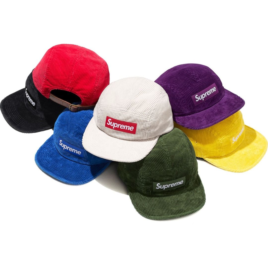 Supreme corduroy camp cap week 12 fw 24 New York Mail direct from supreme Men s Fashion Watches Accessories Caps Hats on Carousell