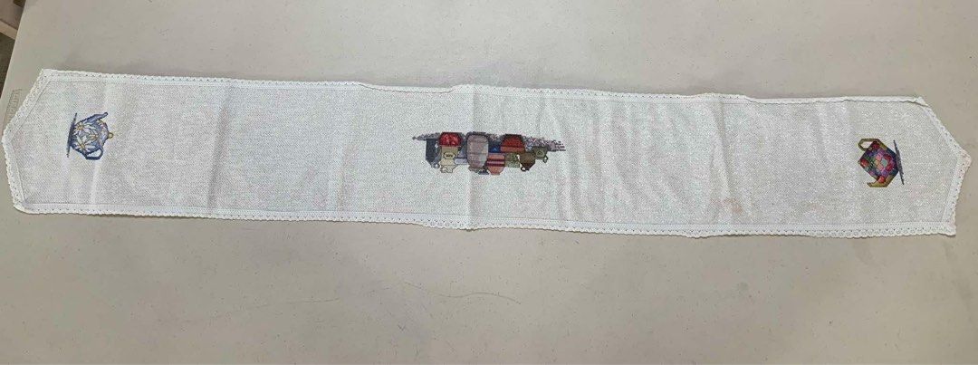 Table Linen, Table Runner (Category: Other Kitchenware & Tableware) located in Quezon City. Submitted by meggoquingco (Listing ID 1334780626, Image 2). Description: 146 cm x 21 cm With stain.