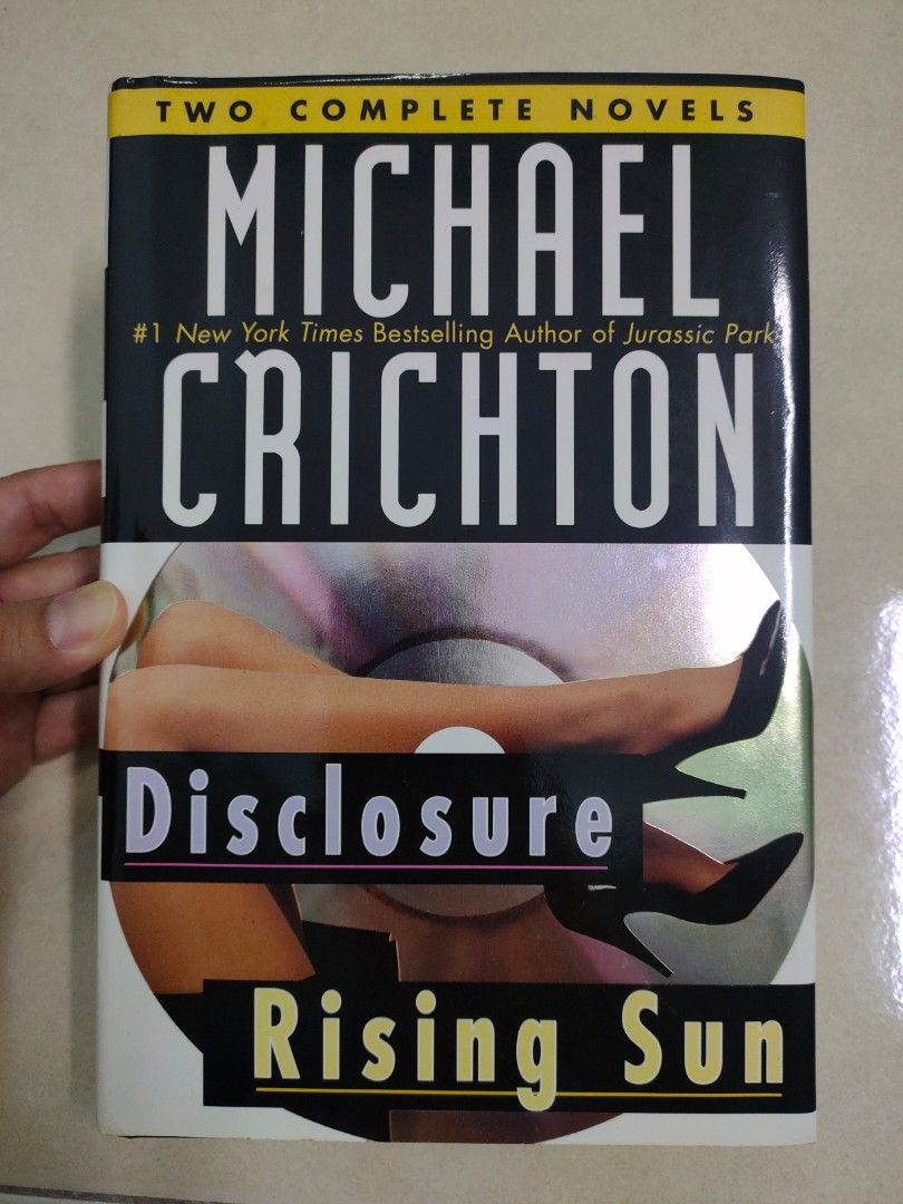 [Used] (Hardcover) Disclosure + Rising Sun by Michael Crichton (2-in-1 ...