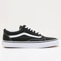 Vans Oldskool Full Canvas Black True White Fesyen Pria Sepatu Sneakers di Carousell