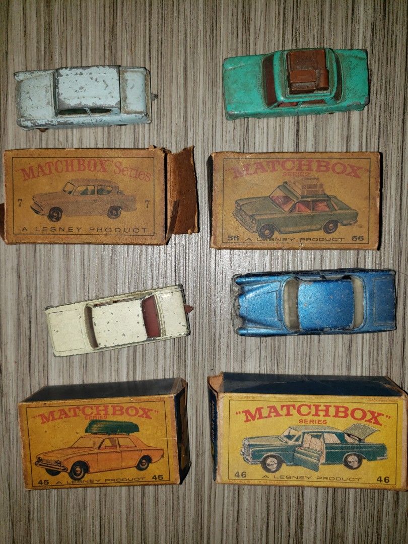 Vintage 60s Matchbox Lesney England (Category: Vintage Collectibles) located in Manila. Submitted by retrotoycollections (Listing ID 1334827258, Image 2). Description: 12pcs total.