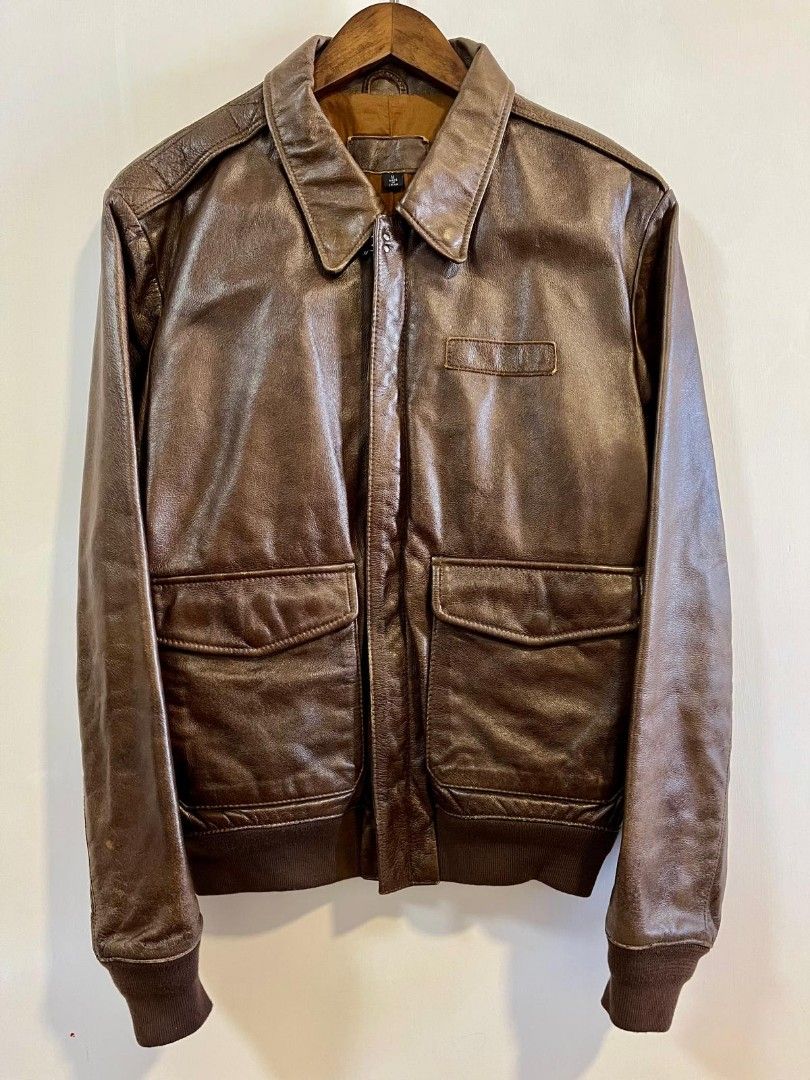 Vintage A2 Leather Flight Jacket Carousell