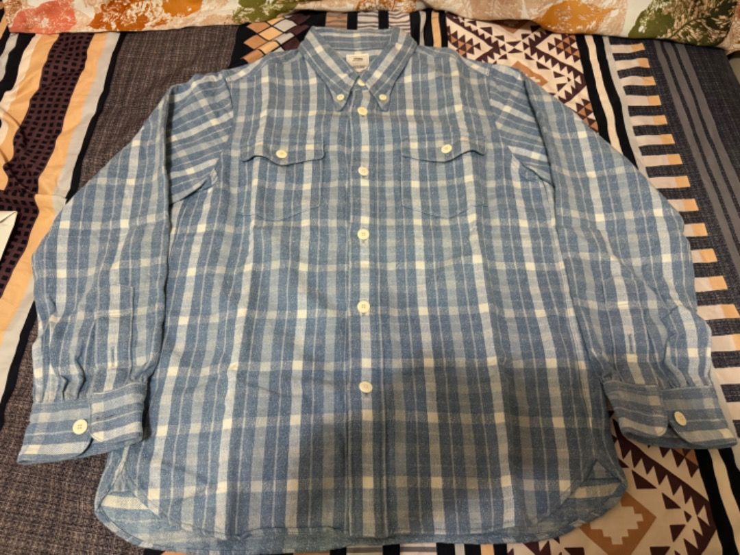 VISVIM Wally shirt L/S (check) 0118105011013, 男裝, 上身及套裝, T