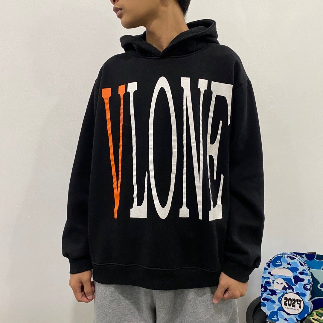 VLONE Black Orange Hoodie Jacket