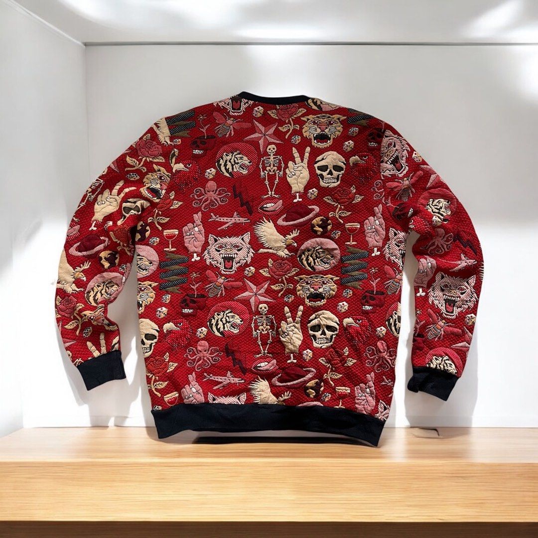 Zara men tiger print sweatshirt 2025