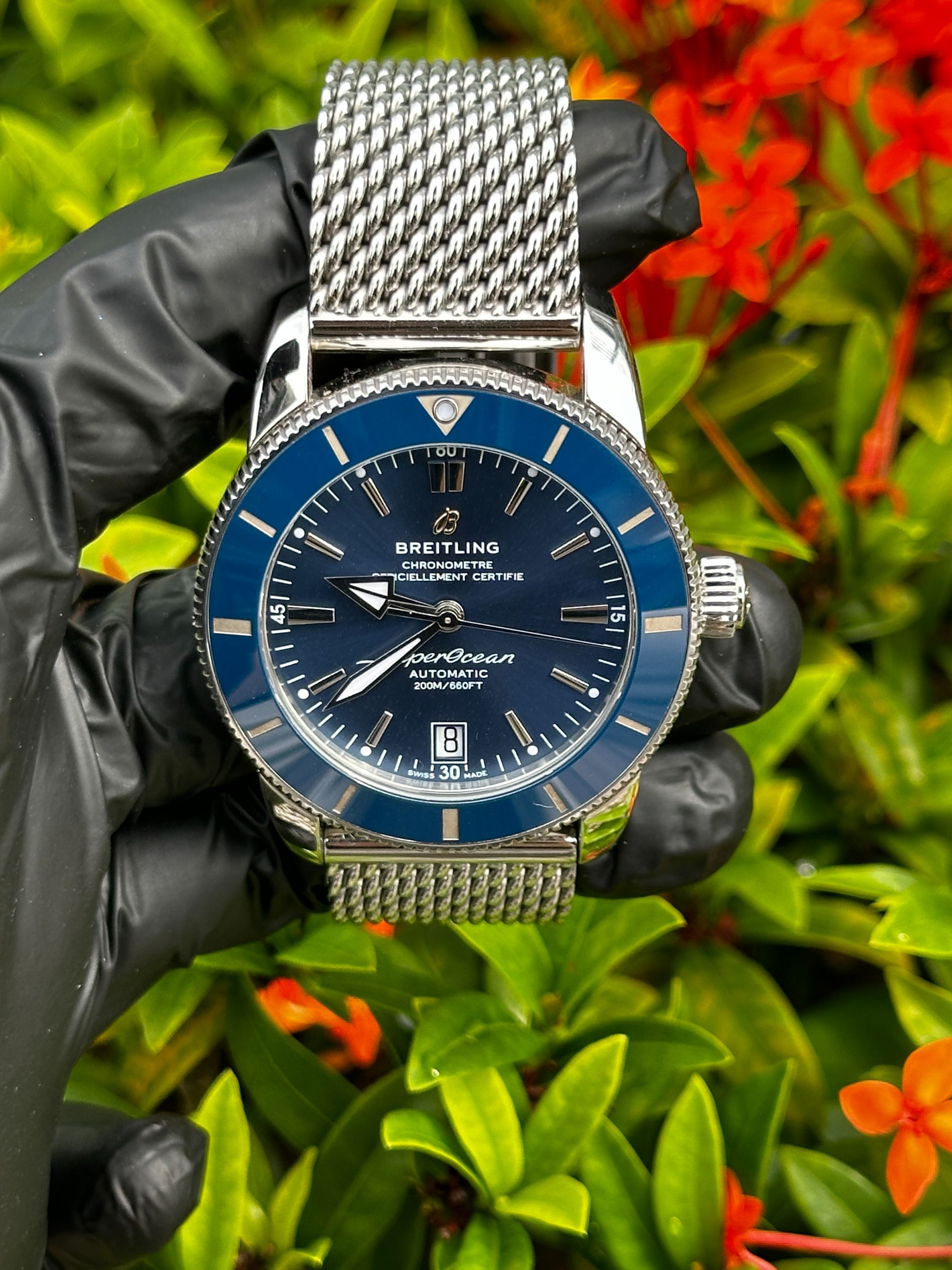 2022 Breitling Superocean Heritage B20 Automatic 42 AB2010161C1A1 Blue Dial Luxury Watches on Carousell