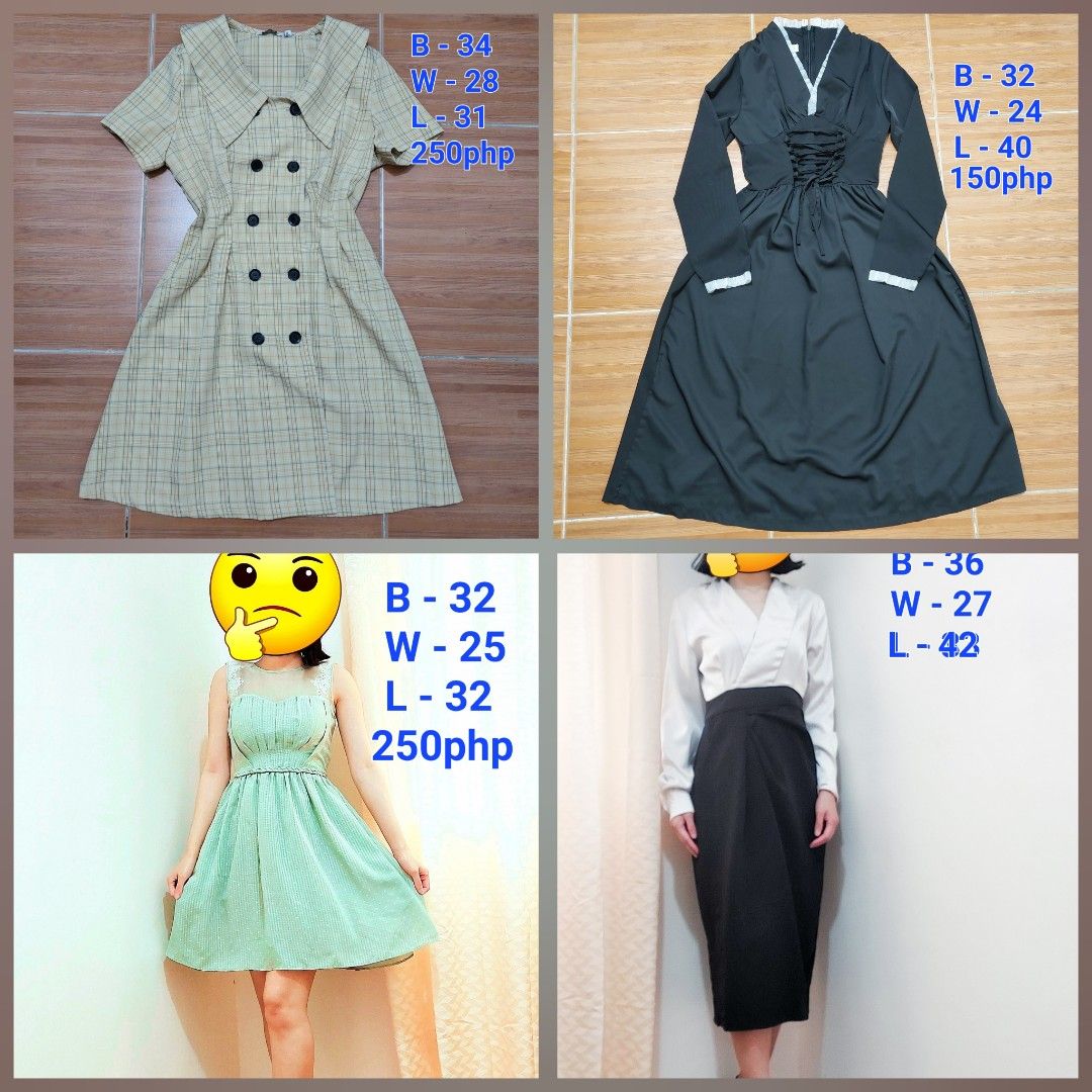 700 PHP 13 PCS Set TAKE ALL! XS TO S SIZES (Category: Dresses) located in Marikina City. Submitted by mackbear (Listing ID 1335027093, Image 3). Description: Washed, packaged and ready to resell.