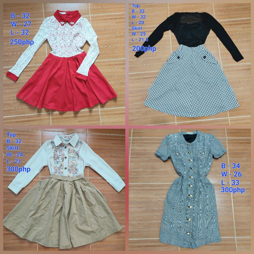 700 PHP 13 PCS Set TAKE ALL! XS TO S SIZES (Category: Dresses) located in Marikina City. Submitted by mackbear (Listing ID 1335027093, Image 2). Description: Washed, packaged and ready to resell.