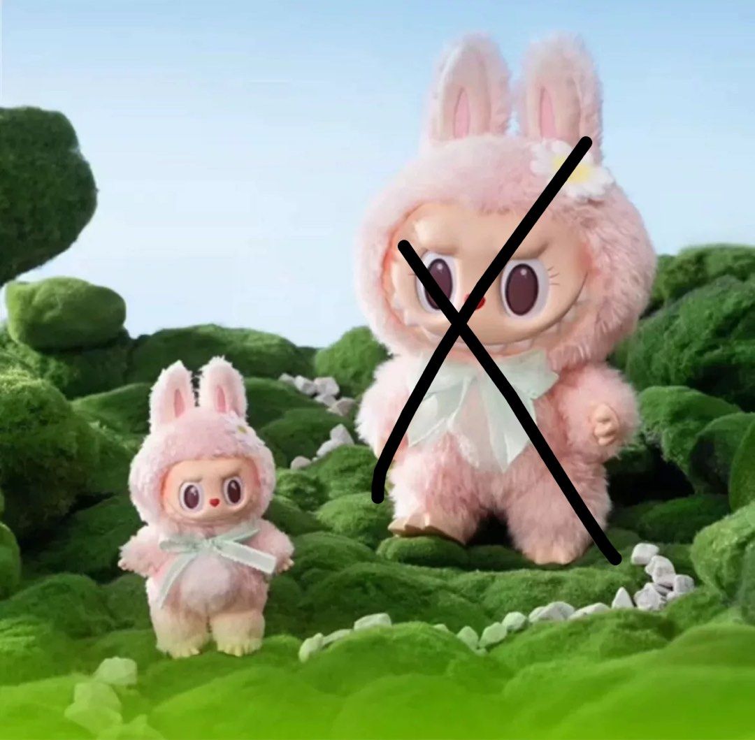 現貨 全新 Pop Mart 北京泡泡瑪特樂園限定 Mokoko Labubu 甜心系列 一代搪膠 掛件 吊飾 春天野在家