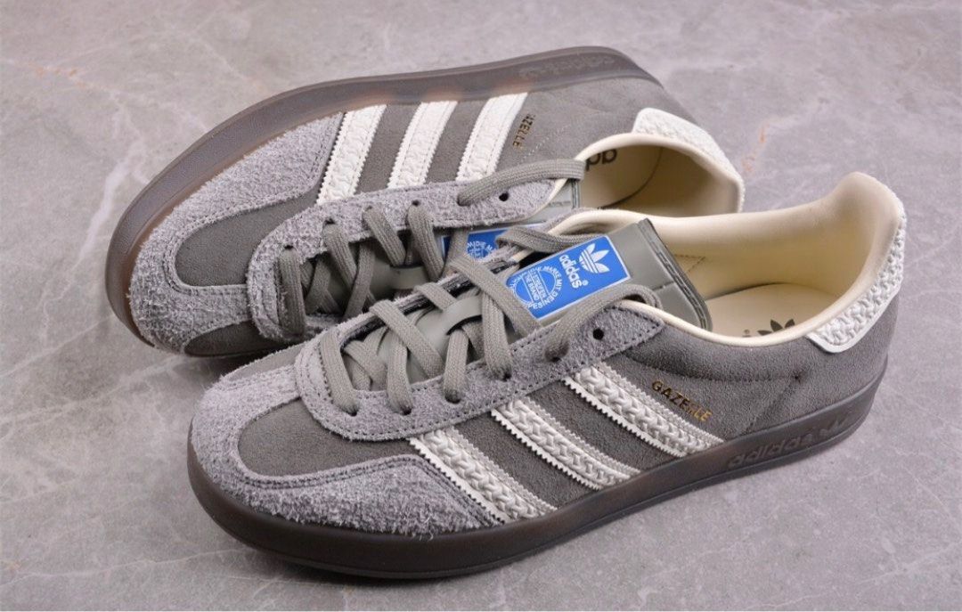 adidas orignal gazelle indoor grey shoes Men s Fashion Footwear Sneakers on Carousell