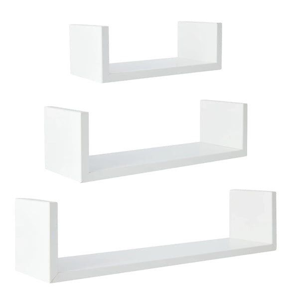 ANKO 3-White Wall Organizing Shelves (Category: Shelves, Cabinets & Racks) located in Pasay City. Submitted by ayinong168 (Listing ID 1334952193, Image 1). Description: Description: -Approx. Dimension: Small 10cm x 22cm x 7.5cm / Medium 10cm x 32cm x 8.8cm / Large 10cm x 42cm x 10cm -Displayable and can store things at ease -Ideal for hallways, bedroom or living space NOTE: Item has incomplete parts/accessories. Actual photos are posted for buyer