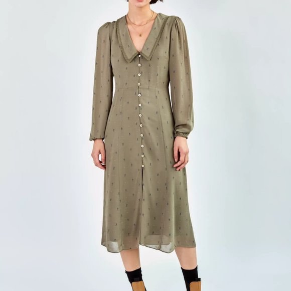 aritzia green dress Wilfred Aritzia green dress