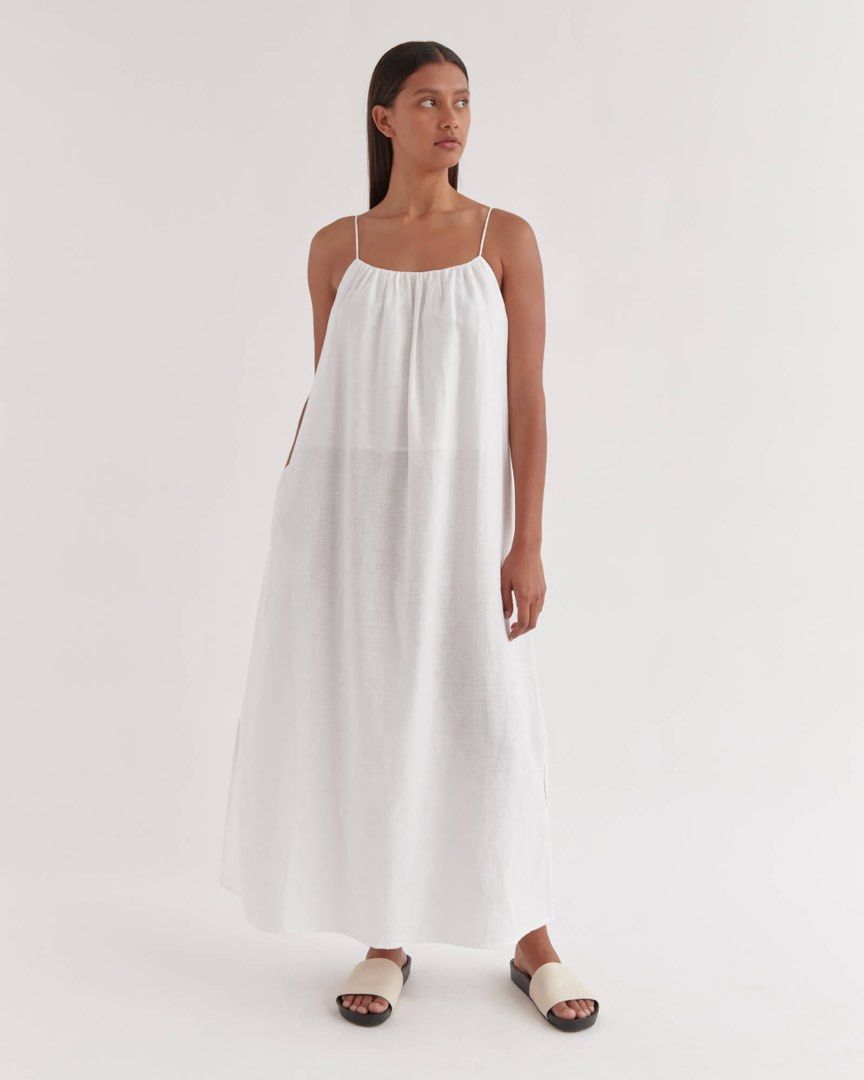 ASSEMBLY LABEL Black Raylee Linen Dress, Women's Fashion, Dresses & Sets,  Dresses on Carousell
