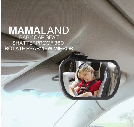 Baby Car Mirror – Shatterproof, 360° Adjustable Safety Mirror For Rear-Facing Car Seats