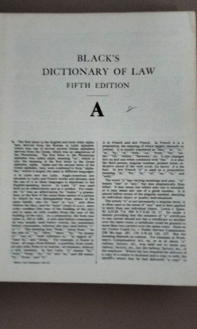 Black's Law Dictionary 5th ed. Unabridged version, Hobbies & Toys