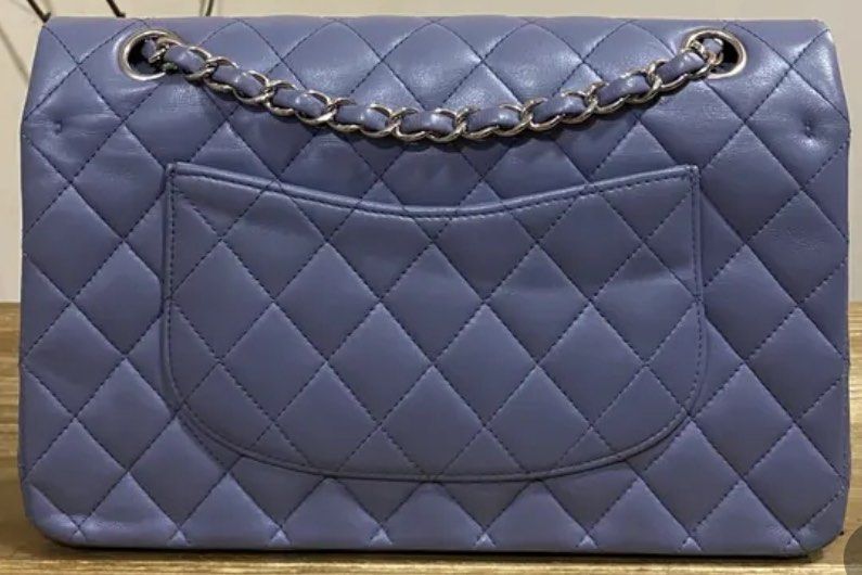 Chanel Classic Flap Medium (Category: Luxury Bags & Wallets) located in Quezon City. Submitted by __12345 (Listing ID 1335048025, Image 2). Description: Rare color! 💜 - Preorder 2 weeks eta - Purple PHW - Guaranteed authentic or money back - 9/10 condition - Series 15 - Inclusions: dustbag, card - Available for meet ups/delivery - Detailed photos available upon request Open to sourcing requests! Send us a message 💌🛍️.