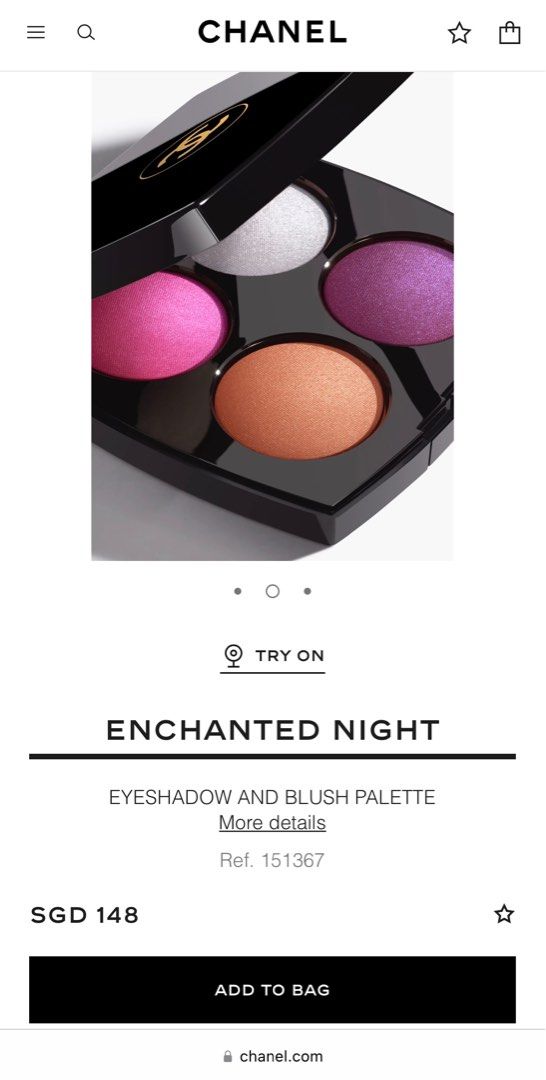 CHANEL ENCHANTED NIGHT EYESHADOW AND BLUSH PALETTE, Beauty