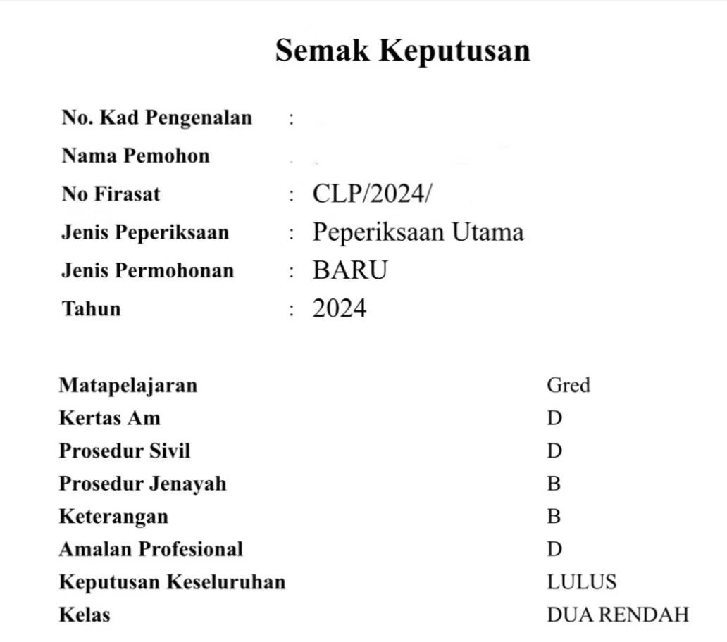 CLP chart (Category: Textbooks) located in Masai. Submitted by xannnna (Listing ID 1334997136, Image 2). Description: CLP chart , complete and clear RM150 for full set. 5 subjects *passed 1st attempt in 2024 1. GP - CONTRACT 2. GP - TORT 3. CIVIL PROCEDURE 4. CRIMINAL PROCEDURE 5. EVIDENCE 6. PP - LAND & HDA 7. PP - Ethics 8. PP - PROBATE.