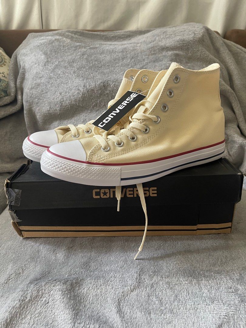 Natural white converse high tops clearance