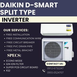 DAIKIN D-SMART SERIES SPLIT TYPE AIRCON BRANDNEW SEALED
