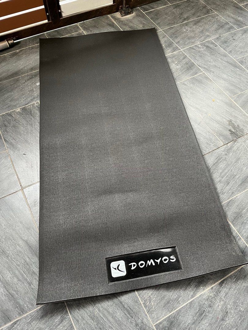 Decathlon Fitness Training Mat High Grip Cushioning Domyos Decathlon Sports Equipment Exercise Fitness Exercise Mats on Carousell