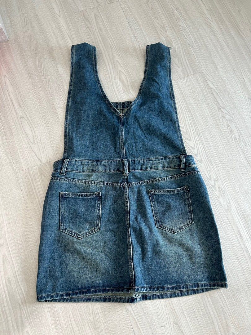Denim Overalls skirt XXL size