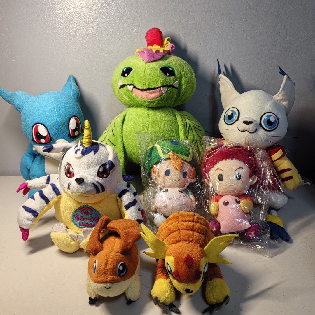 Digimon Plush Bundle (Category: Plushies & Soft Toys) located in Caloocan City. Submitted by theadoorz15 (Listing ID 1331445423, Image 1). Description: Some with tags/papertags 8 pcs.