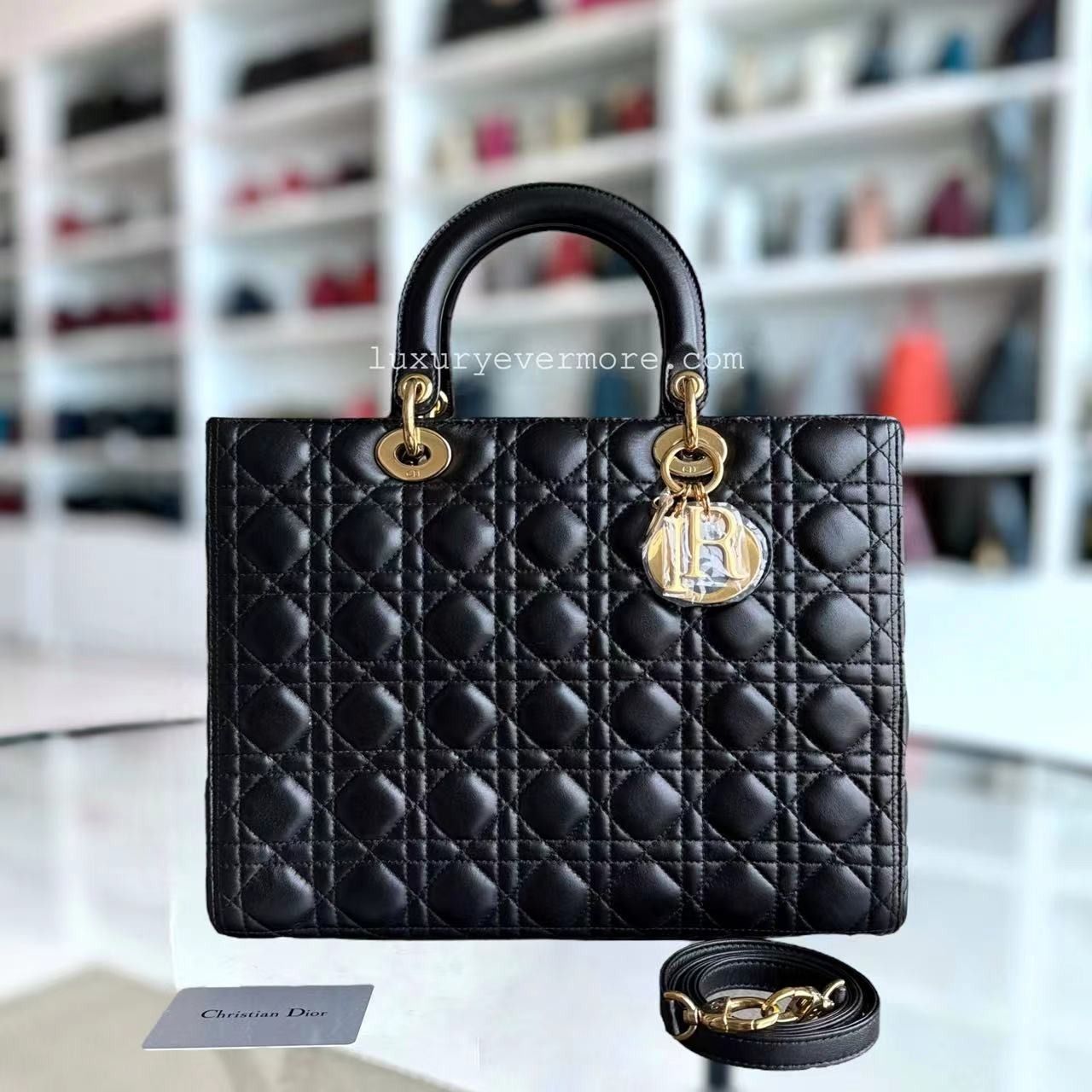 Lady dior gold hardware clearance