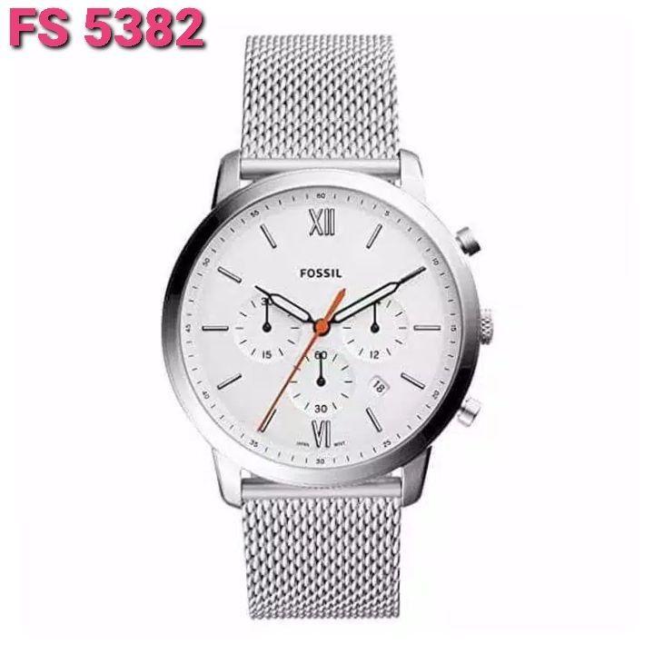 Ds FOSSIL FS5382 Men Watch Silver White ORIGINAL Men s Fashion Watches Accessories Watches on Carousell